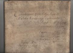 London ? the City of London appoints a Cornmeeter three vellum indentures dated 1747 and 1761 being