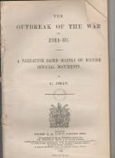 WWI The Outbreak of the War 1914-18. A narrative based mainly on British official documents by C