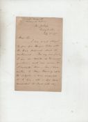 Autograph ? Rowing ? Charles Wordsworth^ instigator of the University Boat Race als dated July 22nd