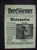 WWII ? Anti-Semitic Literature Der Sturmer edition No 1 for January 1938 of this most notorious