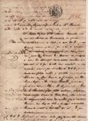 Patent for making sugar ? Cuba ? Sugar Production scarce and important group of ms documents dated