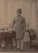 India ? album containing approx 16 cabinet style photographs of Indian Royalty including: Thakore