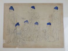 India ? A preliminary sketch of Sikh Akali Warriors on paper. Strikingly similar to a Group