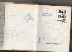 Original art by Salvador Dali ? original sketch signed with his characteristic flamboyant signature