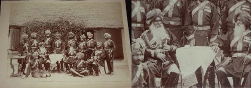 India Important Photo of Sikh Soldiers in Probyns Horse 1884. An important Rare Photo of Indian