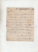 Autograph ? Joseph Priestley ? discoverer of Oxygen  autograph letter signed  to Lady Sheffield