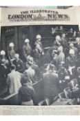 WWII ? Nuremberg Trials edition of the London Illustrated News for October 12th 1946 with extensive