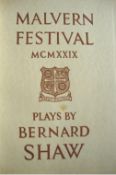Theatre ? George Bernard Shaw ? Malvern Festival bound collation of the Malvern Festival programmes