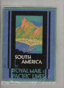 Ephemera ? Advertising ? Steamships South America by Royal Mail & Pacific lines c1935. 48 page well