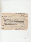 WWII ? The Holocaust - the Persecution of the Gypsies scarce and chilling partly printed document