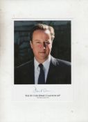 Autograph ? David Cameron  signed printed colour portrait of the Prime Minister