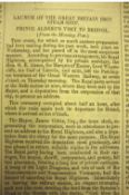 Isambard Kingdom Brunel ? the SS Great Britain edition of The Scotsman for July 22nd 1843 carrying