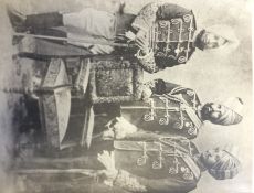 India ? Punjab ? Maharajah Rajinder Singh of Patiala. Large vintage photograph of the Sikh