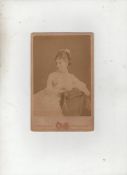 Autograph ? Music ? Adelina Patti cabinet photograph inscribed and signed ?Adelina Patti/Marquise