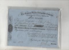 Brunel?s ?Great Eastern? ? The Eastern Steam Navigation Company. Certificate for One £20 share.