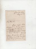 Autograph ? Political ? George Canning^ Prime Minister autograph letter signed dated May 22nd 1811