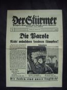 WWII ? Anti-Semitic Literature Der Sturmer edition No 53 for December1937 of this most notorious