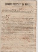 Slavery ? Chinese Slavery in Cuba ? Railways rare contract for a Chinese slave worker working on