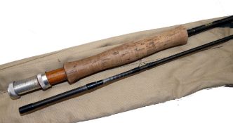 ROD: Orvis Advantage Graphite 9` 3" 2 piece trout fly rod, line rate 7, grey blank, whipped black,