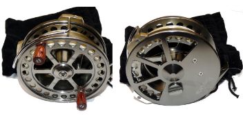 REEL: Marco Cortesi bar stock alloy Centrepin reel, 4.25" diameter, 6 flat spoke Aerial style