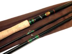 ROD: The Trossachs Rod Building Co., Scotland, Clanglas 12`6" 3 piece salmon fly rod, in as new