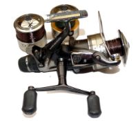 REEL & SPOOLS: (3) Shimano 10,000 XTEA Super Baitrunner reel, twin handle, baitrunner free spool,