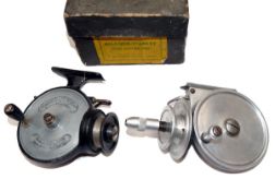 REELS: (2) Palace Superb alloy threadline casting reel, salmon size with friction drive gear wheel