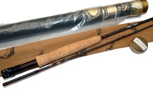 ROD: Orvis Hampshire 9` 2 piece Graphite trout fly rod, in as new condition, line rate 3, grey