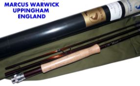 ROD: Marcus Warwick The Legend 11` 3 piece IMX carbon trout fly rod, line rate 7/8, brown blank