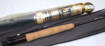 ROD: Orvis Limestone 8`6" 2 piece Graphite trout fly rod, in as new condition, line rate 3, grey