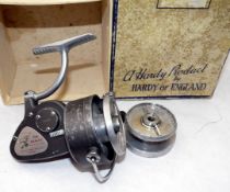 REEL: Hardy The Exalta Mk2 spinning reel, full bail arm, alloy spool with 2 blade drag adjuster,