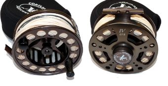 REEL: Cortland Precision XC High Tech alloy large arbour fly reel, 4.25" diameter, counter