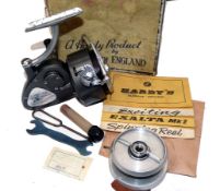 REEL: Hardy Exalta spinning reel in good condition, alloy spool, reversing foot and stem, ratchet