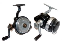 REELS: (2) Scarce Leighton No.3 alloy/Bakelite spinning reel, RHW model, friction drag adjuster to