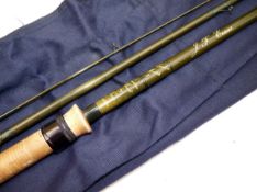 ROD: Terry Eustace Custom Built Carbon Match No.2 Rod, 12` 3 piece anti-flash finish, spliced tip,