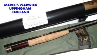 ROD: Marcus Warwick The Paragon 8`6" 2 piece IMX carbon trout fly rod, No.2865/1.A, line rate 5/6,