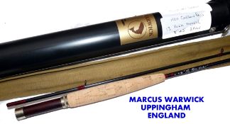 ROD: Marcus Warwick The Pukka Hooker 8` 2 piece carbon trout fly rod, No.285/1.A, grey graphite