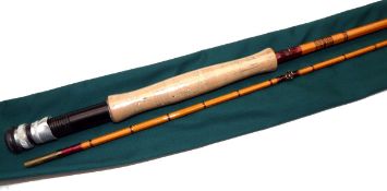 ROD: Jarvis Maker Special 8`6" 2 piece split cane trout fly rod, in as new condition, fast taper