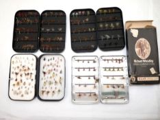 FLY BOXES: (4) Collection of 4 Wheatley alloy pocket fly boxes, inc. three black edition models each