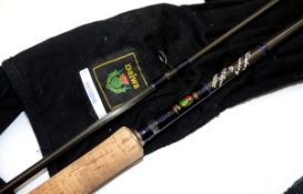 ROD: Daiwa Whisker Spinning rod, 10` 2 pce Scottish built model WS1002HS, black tipped blue