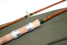 ROD: Barry Grantham Mk1V Carp Rod, custom built 10` 2 piece split cane in as new condition, lined