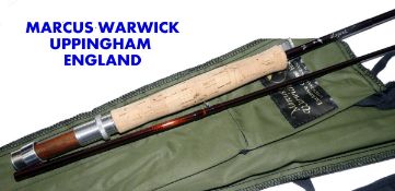 ROD: Marcus Warwick The Legend 9`6" 2 piece IMX carbon trout fly rod, line rate 6, brown blank