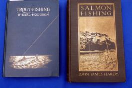 Hardy, John James – "Salmon Fishing" 1st ed, green cloth binding with gilt, light foxing and
