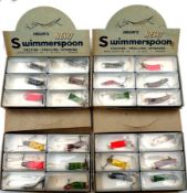 LURES: (24) Collection of 24 new in box Helin, Ontario, Swimmer Spoon plug baits, size 225, old shop