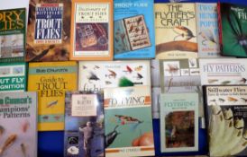 BOOKS: (17) Collection of 17 classic trout fly tying books incl. authors Courtney Williams, O`