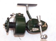 REEL: Scarce International 100 Mitchell 300 variant spinning reel, green finish, half bail arm,