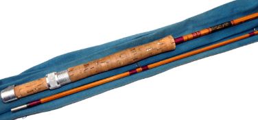 ROD: Crofter Raphona cane 9` 2 pce split cane trout fly rod, made by A W Croft, Guild of Master