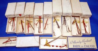 LURES: (10) Collection of 10 Hardy Esk and Upstream mounts, varies sizes all in makers boxes with