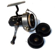 REEL & SPOOL: Hardy Altex No1 MK 4 spinning reel, black wartime paint finish, full bail, right