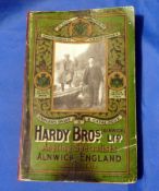 CATALOGUE: RARE Hardy 1912 anglers guide, green pictorial cover, dark mark o front and on spine,